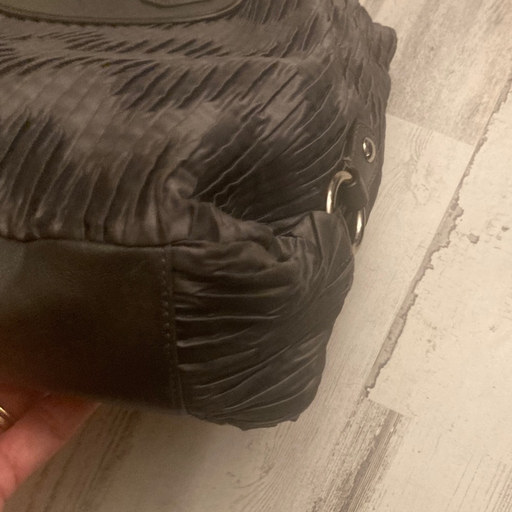 Genuine Vintage Coach Ashley Gathered Satin Satchel  HOBO Handbag - Picture 15 of 17